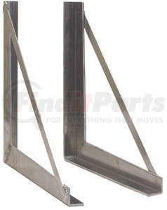 1701030 by BUYERS PRODUCTS - 18x18 Inch Welded Aluminum Truck Tool Box Brackets