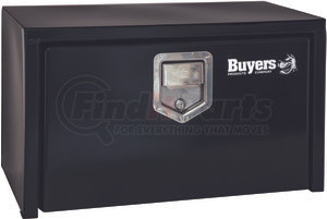 1703103 by BUYERS PRODUCTS - 14x16x30 Inch Black Steel Underbody Truck Box With Paddle Latch
