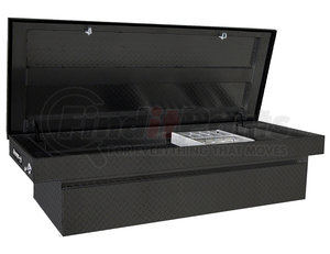 1729318 by BUYERS PRODUCTS - 23x27x71 Inch Black Diamond Tread Aluminum Crossover Truck Box