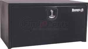 1732300 by BUYERS PRODUCTS - 18x18x24 Inch Black Steel Underbody Truck Box With 3-Point Latch