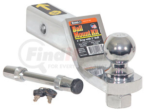 1803306LP by BUYERS PRODUCTS - 2 Inch Chrome Ball Mount Kit With 2 Inch Shank And 2 Inch Drop-Locking Hitch