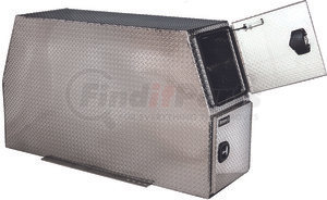 bp825524 by BUYERS PRODUCTS - 55x24x82 Inch Offset Floor Diamond Tread Aluminum Backpack Truck Box - 9.1 Inch Offset