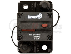 cb120pb by BUYERS PRODUCTS - 120 Amp Circuit Breaker With Manual Push-to-Trip Reset