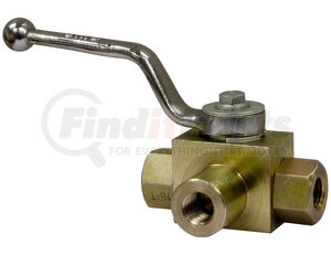 hbv3w038 by BUYERS PRODUCTS - 3/8 Inch NPTF 3-Port High Pressure Ball Valve