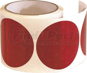 5623000 by BUYERS PRODUCTS - 3 Inch Red Round DOT Stick-On Reflectors - 100 Per Roll