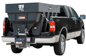 shpe2000 by BUYERS PRODUCTS - SaltDogg® 2.0 Cubic Yard Electric Black Poly Hopper Spreader