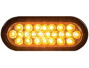 sl65ao by BUYERS PRODUCTS - 6 Inch Amber Oval Recessed Strobe Light With 24 LED