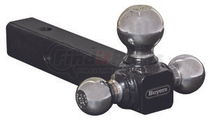 1802205 by BUYERS PRODUCTS - Tri-Ball Hitch Solid Shank With Chrome Balls