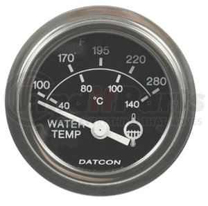 100183D by DATCON INSTRUMENT CO. - Datcon Instruments, Water Temperature Gauge, Electric, 100-280 Degrees F, 12V