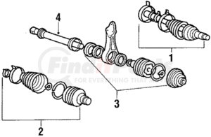 MB620316 by MITSUBISHI - Inner Cv Joint