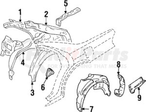 MB637321 by MITSUBISHI - Inner Wheelhouse