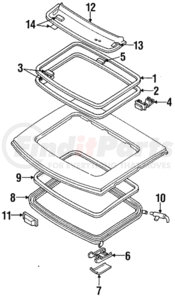 MB631136 by MITSUBISHI - Lock Handle