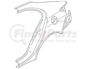 5301F068 by MITSUBISHI - Quarter Panel