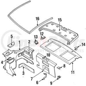 MB742937 by MITSUBISHI - Rear Panel Trim