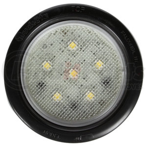 44057C by TRUCK-LITE - 44 Series, LED, 6 Diode, Round Clear, Dome Light, Black Grommet Mount, Hardwired, .180 Bullet, 12V, Kit