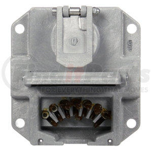 50805 by TRUCK-LITE - 50 Series, 7 Solid Pin, Grey Polycarbonate, Surface Mount, Nose Box Without Circuit Breakers