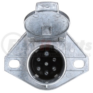 50896 by TRUCK-LITE - 50 Series Receptacle - 7 Split Pin, Silver Steel, Flush Mount