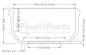 61780F by WEBB - BRAKE DRUM