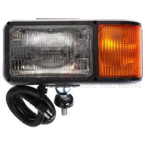 80810 by TRUCK-LITE - LH Side, Halogen, 4 X 6 in. Rectangular, Snow Plow Light, 2 Bulb, Polycarbonate, 12V