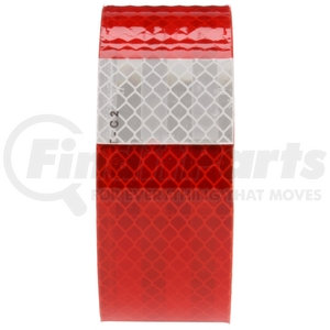 98180 by TRUCK-LITE - Reflective Tape - Red / White 2 in. x 50 Ft.