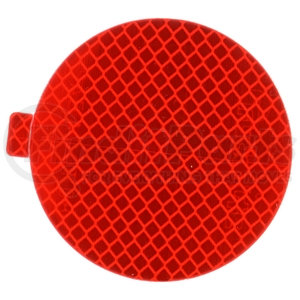 98175R3 by TRUCK-LITE - Retro - Reflective Tape, 3" Round, Red, Reflector, Adhesive Mount, Bulk