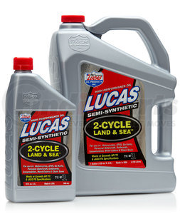 10467 by LUCAS OIL - Engine Oil Additives, Land & Sea 2-Cycle Oil, Quart Size Bottle,