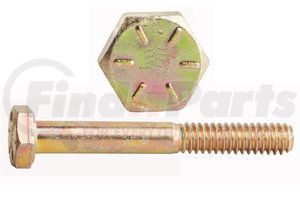 0115109 by FASTENAL - 3/8"-16 x 1-1/2" Grade 8 Yellow Zinc Finish Hex Cap Screw