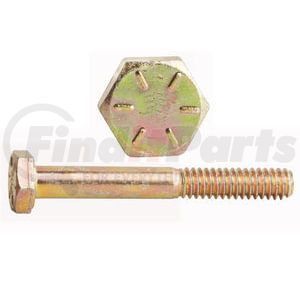 0137826 by FASTENAL - 7/16"-14 x 3-1/2" Grade 8 Yellow Zinc Finish Hex Cap Screw - Made in USA