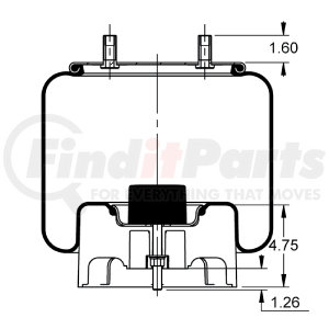 AS-8460 by TRIANGLE SUSPENSION SYSTEMS CO. - Rolling Lobe Air Spring