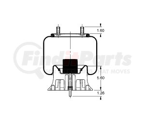 AS-8569 by TRIANGLE SUSPENSION SYSTEMS CO. - Triangle Air Spr - Rolling Lobe, Triangle Bellows # 6428, ContiTech Bellows # 9 10BP-16