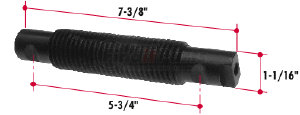 B1372-59 by TRIANGLE SUSPENSION SYSTEMS CO. - Kw Thrded Sprg Pin(5296)