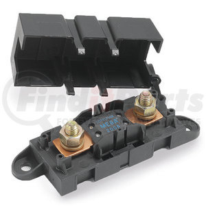 02980900TXN by LITTELFUSE - Fuse Block — For use with up to 500 amp AMG fuses, the HMEG
bolt-in fuse holder features an impact resistant base and elastomer
cover for full access and each of wiring using 8 AWG to 1/0 wire.