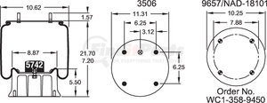 W013589177 by FIRESTONE - 1T19L7 AIR SPRING