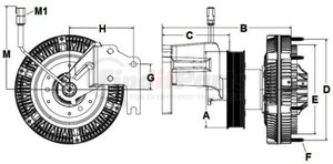 9910148 by HORTON - CLUTCH, ASSY,MOD RCV250,185.00,12-PK,127.0 PLT,19.3