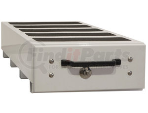 1718415 by BUYERS PRODUCTS - 9x48x40 Smooth White Aluminum Slide Out Truck Bed Box