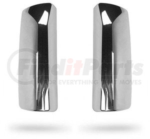 TR005-VLMCC-L by TORQUE PARTS - Volvo VNL Chrome Mirror Cover Driver Side