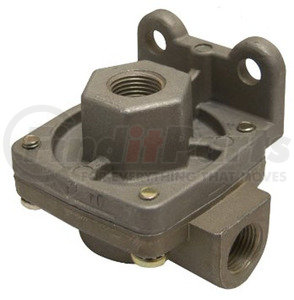 TR229860 by TORQUE PARTS - QR-1 Quick Release Valve
Decreases the release time on a brake application.
Exhausts air through itself rather than through the controlling valve.
Supply Port: 1/2", Delivery Port: 3/8", Crack Pressure: 1 PSI