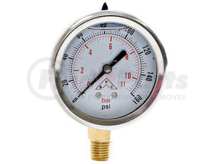 hpgs1 by BUYERS PRODUCTS - Silicone Filled Pressure Gauge - Stem Mount 0-1,000 PSI