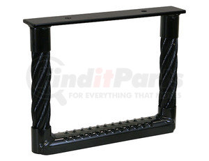 5232417 by BUYERS PRODUCTS - Black Powder Coated 2-Rung Cable Type Truck Step - 24 x 17.5 x 1.38 Inch Deep