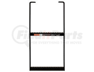 5232412 by BUYERS PRODUCTS - Black Powder Coated 2-Rung Steel Truck Step with Anti-Slip Step - 12.5 x 24 Inch