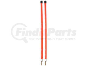 1308103 by BUYERS PRODUCTS - 3/4 x 24 Inch Fluorescent Orange Bumper Marker Sight Rods with Hardware