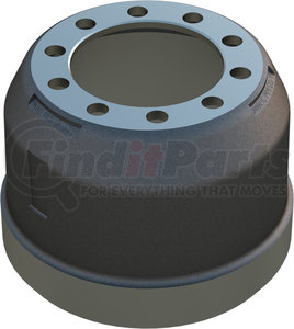 53039-01 by ACCURIDE - Brake Drum, Cast Iron, n/a, 12.25x8.00