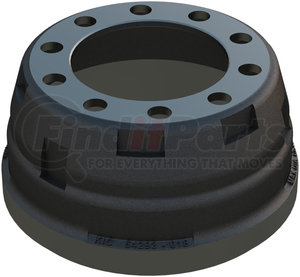 54293-018 by KIC - Brake Drum 15x4 brake 10-Holes Bal