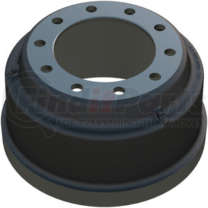 60001-018 by KIC - Brake Drum 16.5x7 10-Holes (1" drilled)  Bal G3000B