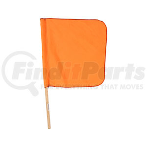 FS500C by MS CARITA - 18" FLO ORANGE FLAG W/STAFF