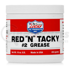 10574 by LUCAS OIL - Red "N" Tacky Grease - 1 lb Tub (Representative Image)