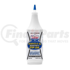 10019 by LUCAS OIL - Hydraulics, Hydraulic Oil Boost and Stop Leak, Quart Size Bottle