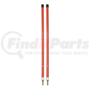 1308111 by BUYERS PRODUCTS - 3/4 x 36 Inch Fluorescent Orange Bumper Marker Sight Rods with Hardware