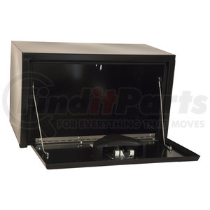 1702110 by BUYERS PRODUCTS - 18x18x48 Inch Black Steel Underbody Truck Box With Paddle Latch