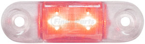 1268R-MVC by PETERSON LIGHTING - 1268R Sealed Compact Side Marker/Outline Light - Red, with Clear Lens